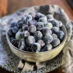 Frozen Yogurt Covered Blueberries