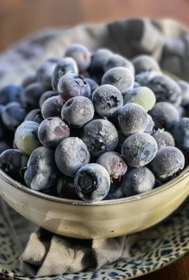 Frozen Yogurt Covered Blueberries
