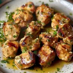Grilled Chicken Bites with Creamy Garlic Sauce