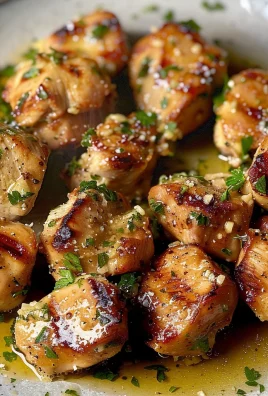 Grilled Chicken Bites with Creamy Garlic Sauce