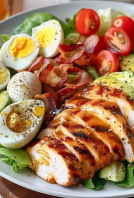 Grilled Chicken Cobb Salad with Honey Dijon {Paleo, Whole30 Option}