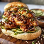 Grilled Korean BBQ Chicken Sandwich