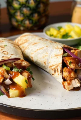 Hawaiian BBQ Chicken Wraps