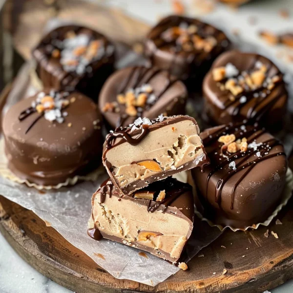High Protein Frozen Peanut Butter Greek Yogurt Bites