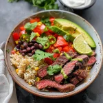 High Protein Steak Fajita Bowl