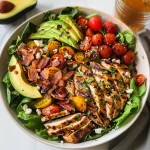 Honey Mustard Chicken Salad with Avocado, Bacon & Goat Cheese