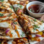 Hot Honey BBQ Chicken Quesadillas