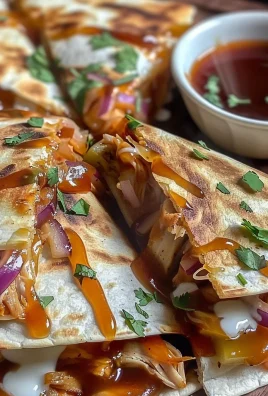 Hot Honey BBQ Chicken Quesadillas