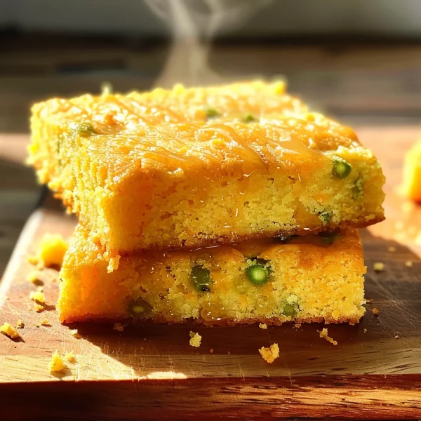Jalapeño Cornbread with Lime Honey Glaze