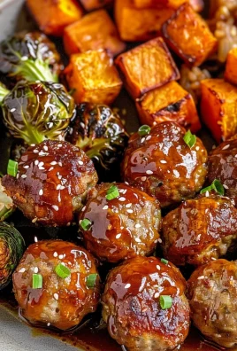 Korean BBQ Meatballs and Vegetables
