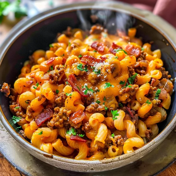 Loaded Bacon Cheeseburger Pasta You'll Crave Again and Again
