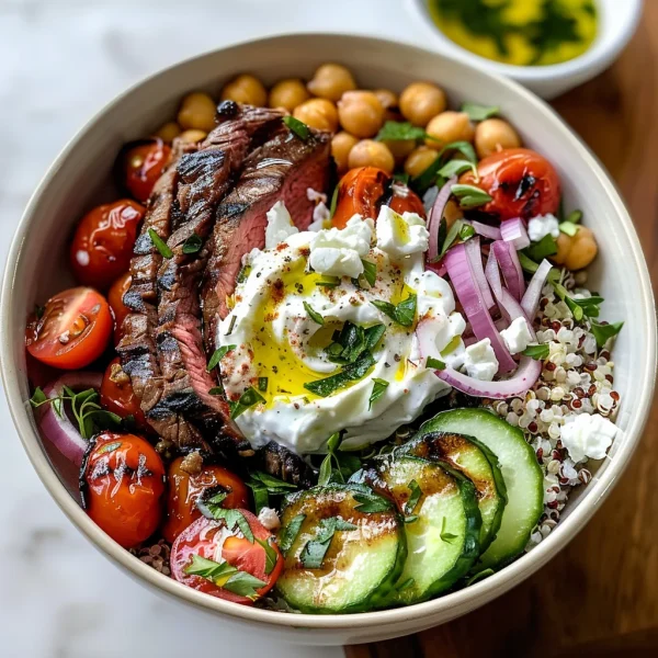 Mediterranean Steak Bowl Recipe