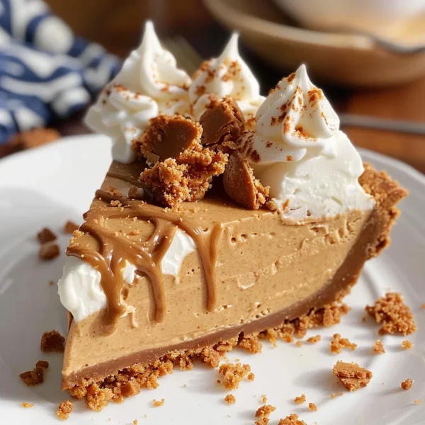 No Bake Biscoff Pie