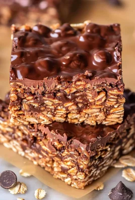 No Bake Chocolate Oatmeal Bars