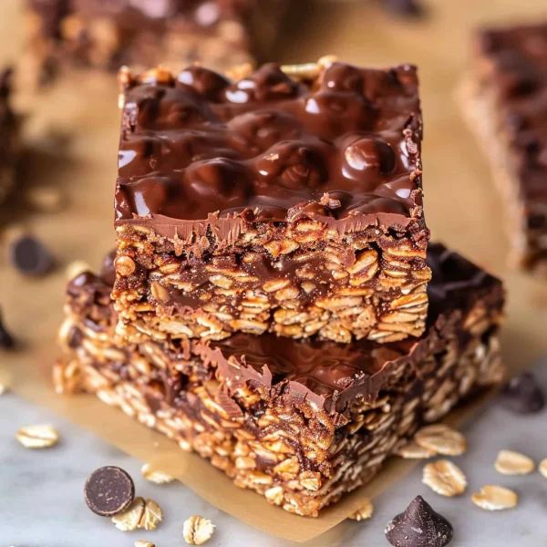 No Bake Chocolate Oatmeal Bars