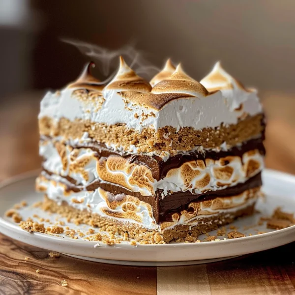 No Bake S'mores Cake