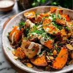 Roasted Sweet Potato Salad with Lentils