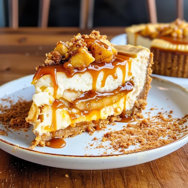 Salted Caramel Apple Pie Cheesecake Recipe