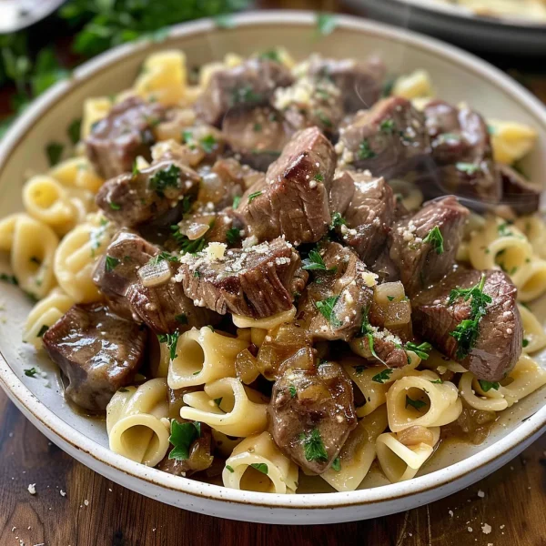 Savory Steak Bites & Pasta