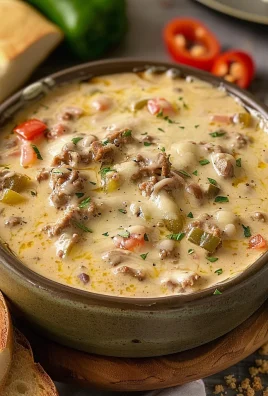 Slow Cooker Philly Cheesesteak Dip