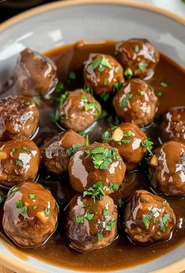 Slow Cooker Salisbury Steak Meatballs (Frozen Meatballs)