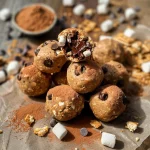 S'mores No Bake Protein Bites