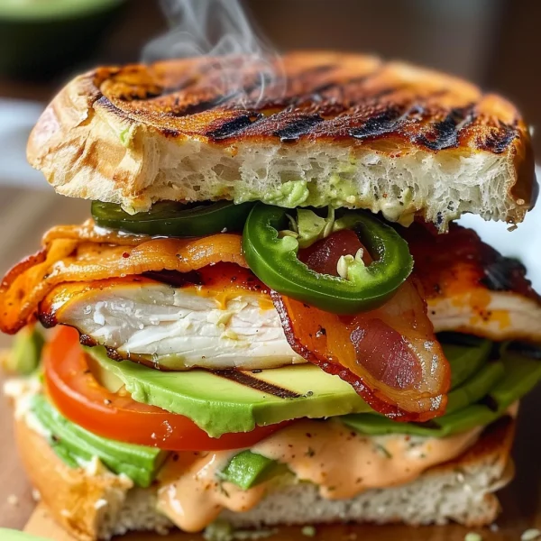 Spicy Grilled Chicken Avocado Sandwich