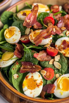 Spinach Salad with Bacon and Eggs