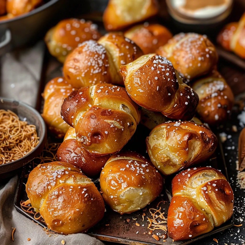 10 Minute Fluffy Air Fryer Pretzel Bites