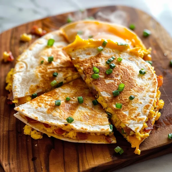 Bacon Egg Cheese Breakfast Quesadillas