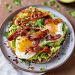 Bacon, Egg, and Avocado Toast 5 Steps Easy Delicious