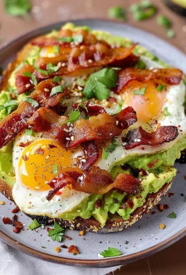 Bacon, Egg, and Avocado Toast 5 Steps Easy Delicious