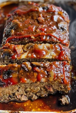 Bacon Mushroom Swiss Cheese Meatloaf – Easy & Juicy