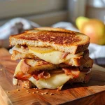 Bacon, Pear and Fig Grilled Cheese
