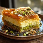 Baklava Pistachio Cheesecake