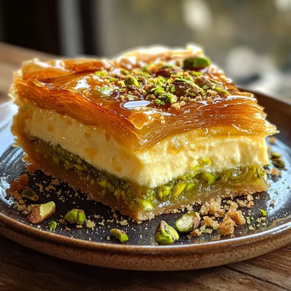 Baklava Pistachio Cheesecake