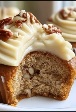 Banana Cinnamon Pecan Cupcakes with Cream Cheese Frosting