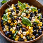 Blueberry Corn Feta Salad