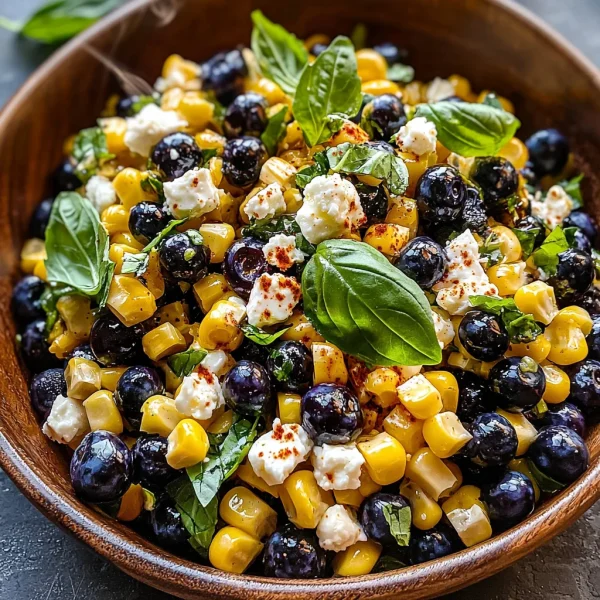 Blueberry Corn Feta Salad