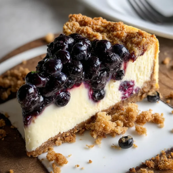 Blueberry Crumble Cheesecake