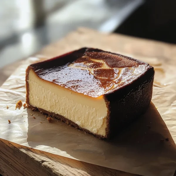 Burnt Basque Cheesecake in a Loaf Pan