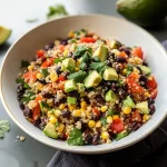 Chili-Lime Quinoa Black Bean Salad with Corn