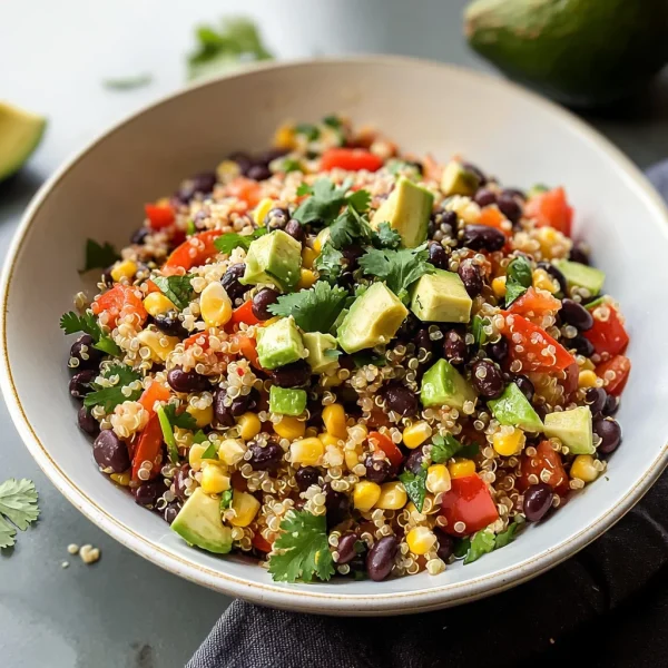 Chili-Lime Quinoa Black Bean Salad with Corn