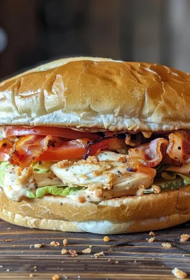 Chopped Chicken Bacon Ranch Sandwich Recipe