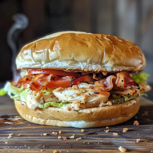 Chopped Chicken Bacon Ranch Sandwich Recipe