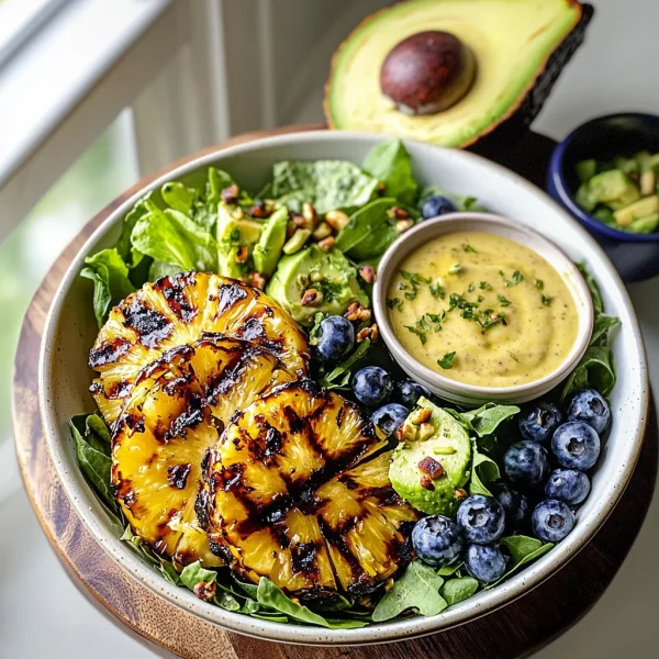 Creamy Citrus Dressing + Grilled Pineapple Salad