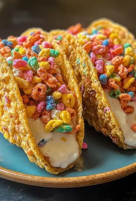 Fruity Pebbles Cheesecake Tacos