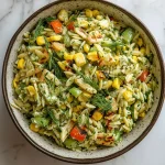 Grilled Corn Orzo Salad with Scallion Dill Dressing