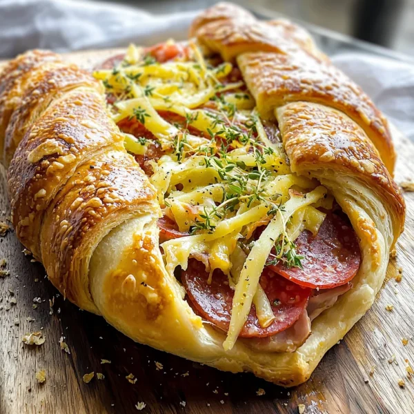 Italian Crescent Roll Sandwich Bake - Easy Party Favorite