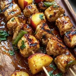 Jalapeno Peach Chicken Skewers
